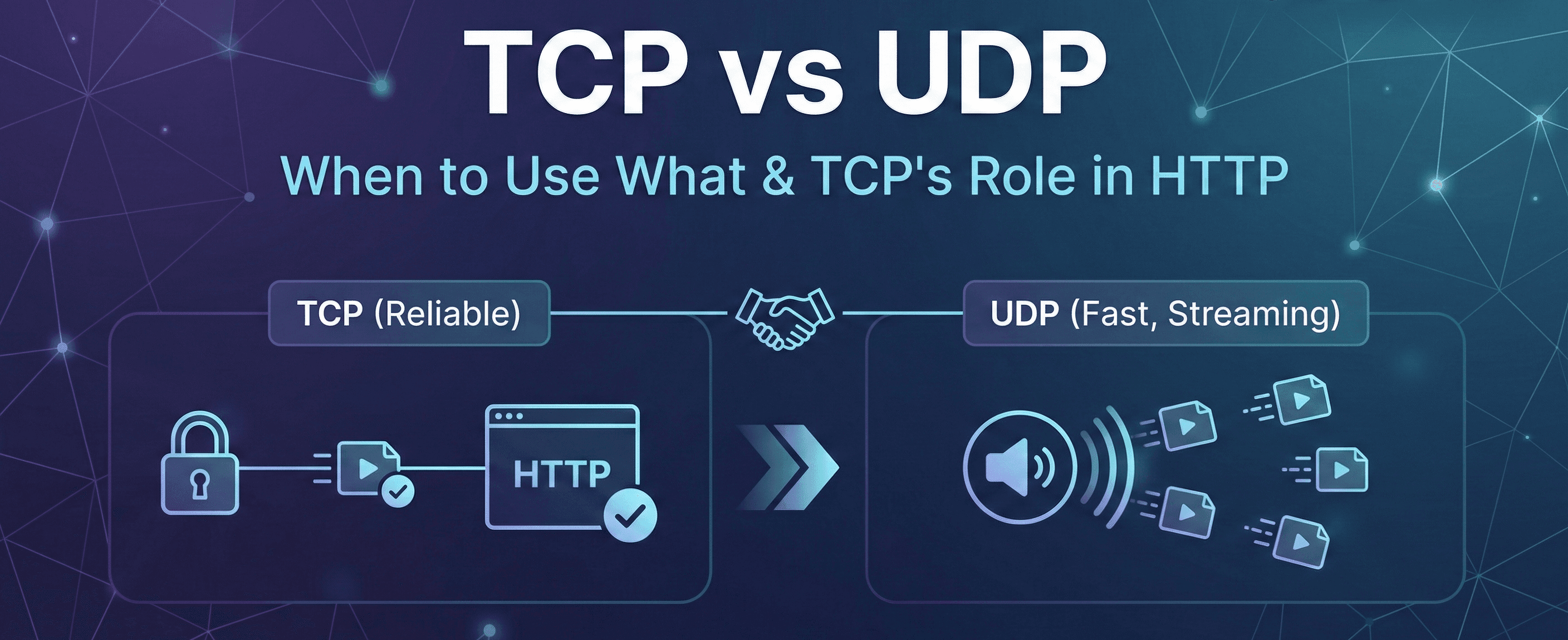 TCP vs UDP: When to Use What, and How TCP Relates to HTTP